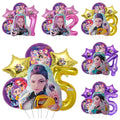 K-Pop Music Girl Number Balloon Set - actual product photo 1