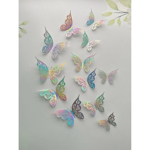3D Butterfly Wall Decals – 12 Pack
