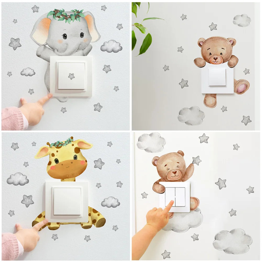 Animal Light Switch Wall Decals