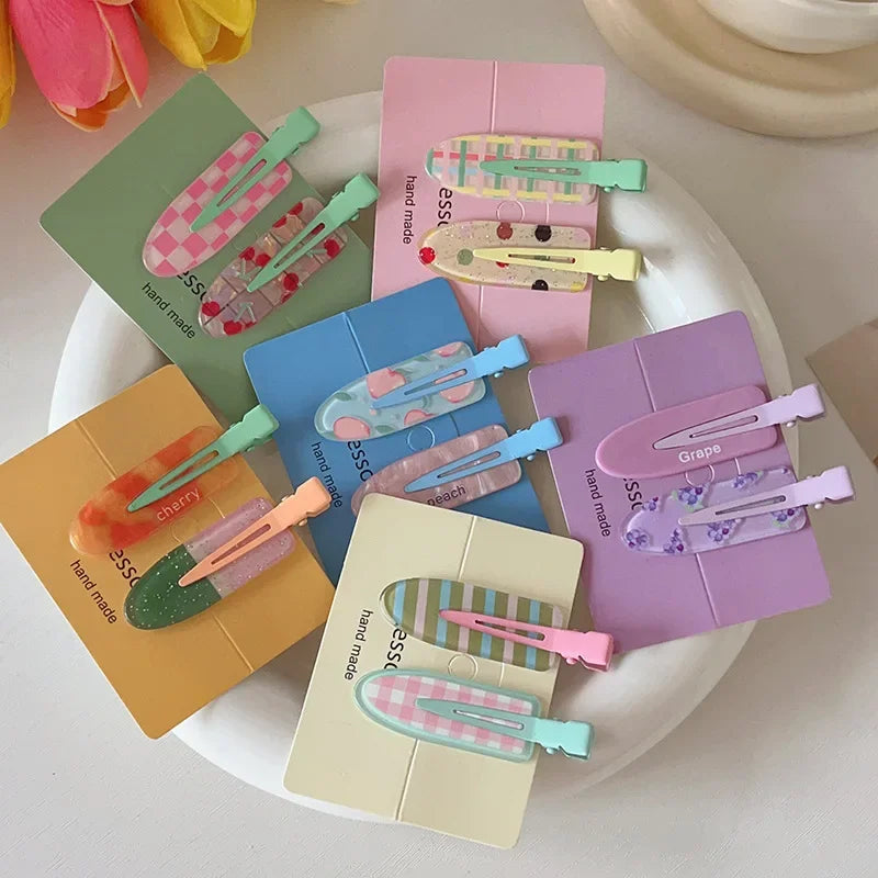 Fruit Acrylic Hair Clips