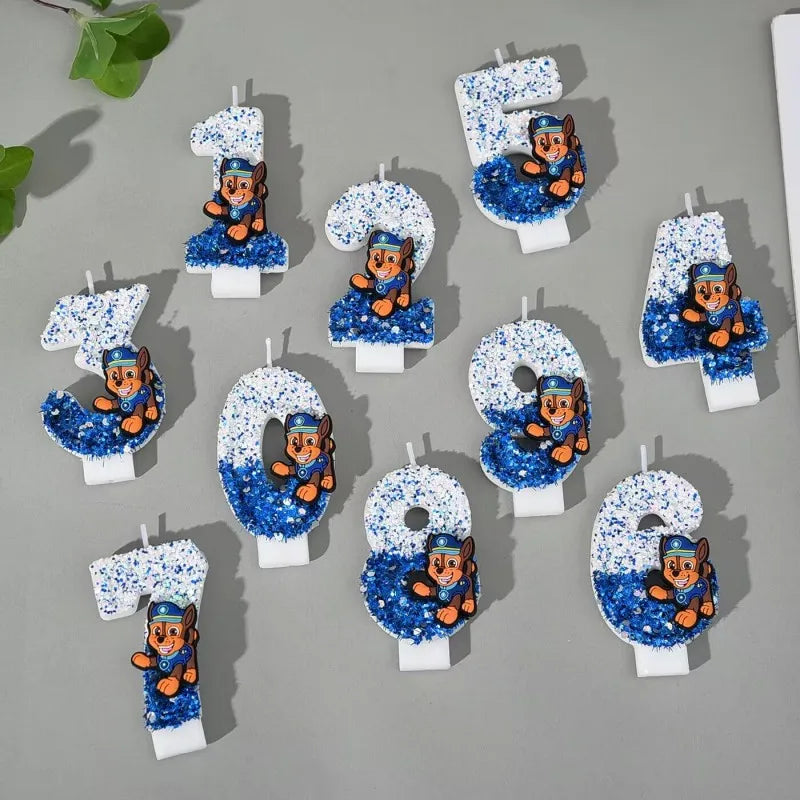 Paw Patrol Number Cake Candles - product view 3