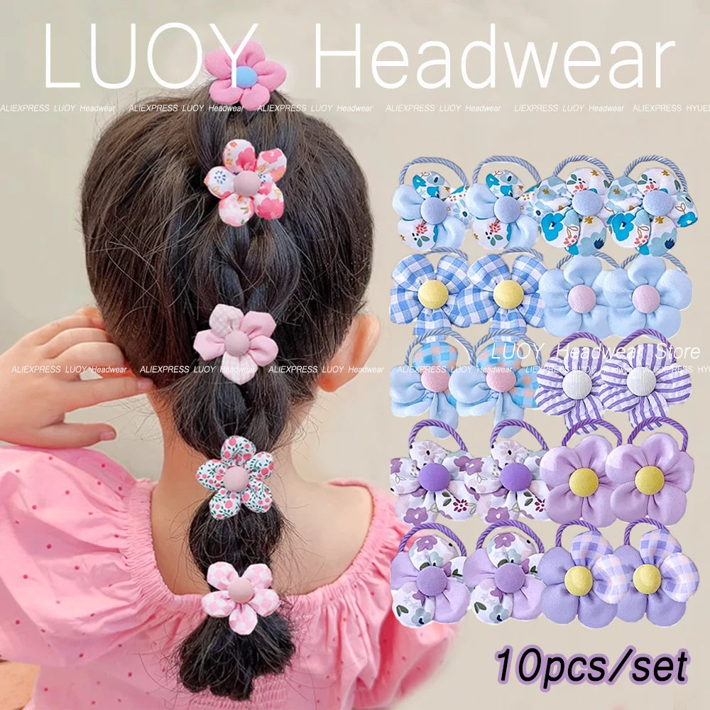 Mini Flower Hair Ties (10 Pack)