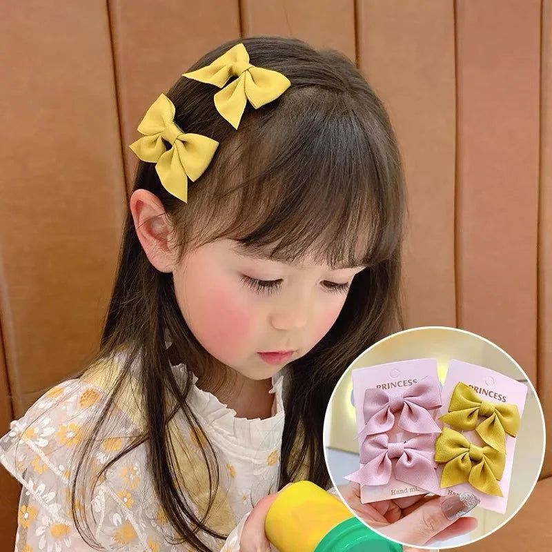 Ribbon Bow Hair Clips (2 Pack)