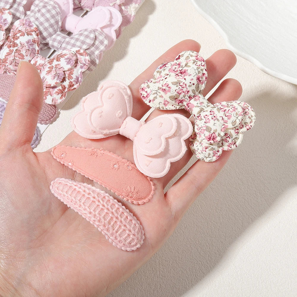 Candy Colour Bow Hair Clips (16 Pack)