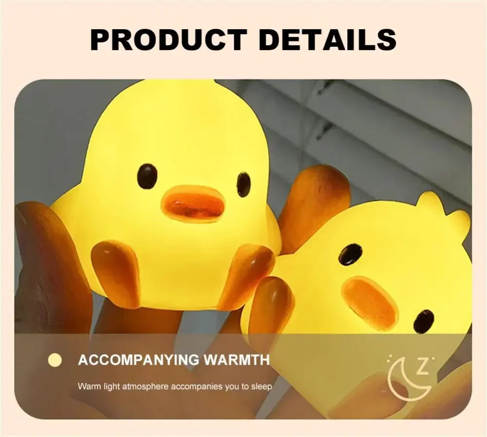 Cute Duck & Moon Night Light