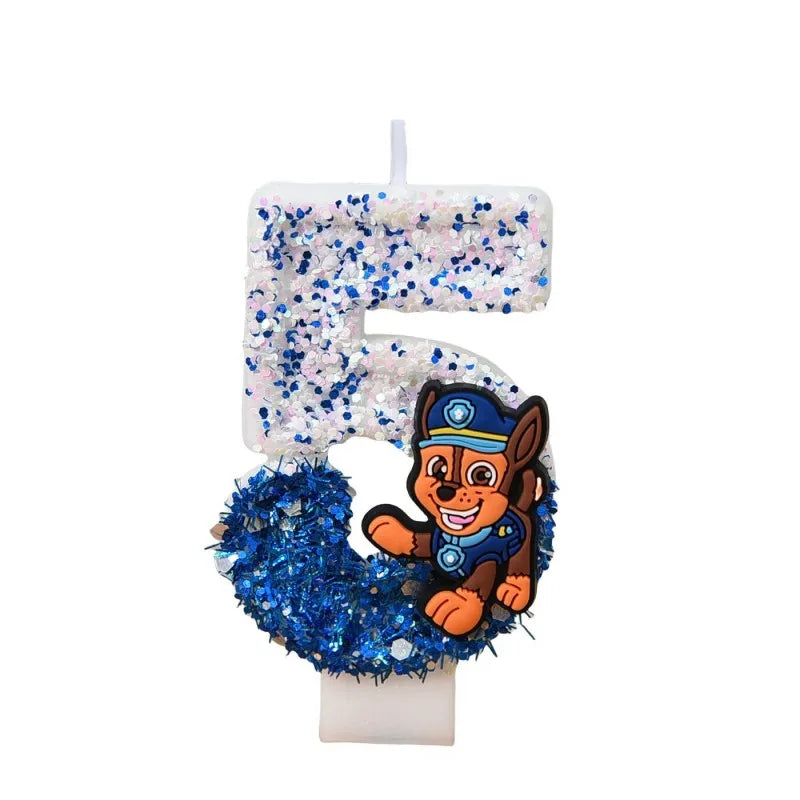 Paw Patrol Number Cake Candles - product view 2