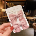 Ribbon Bow Hair Clips (2 Pack)