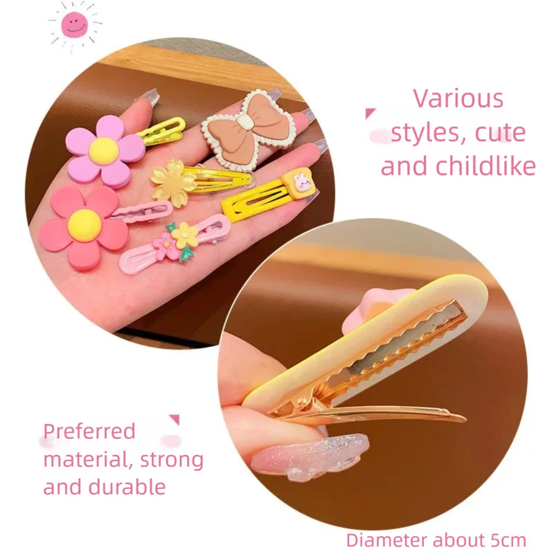 Candy Colour Bow & Flower Hair Clip Set