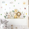 Watercolour Safari Animal Wall Decals