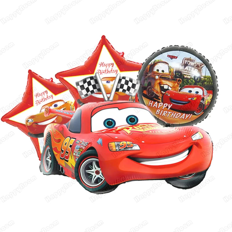 Racing Car Number Foil Balloons