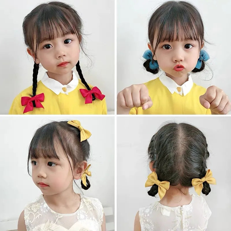 Ribbon Bow Hair Clips (2 Pack)