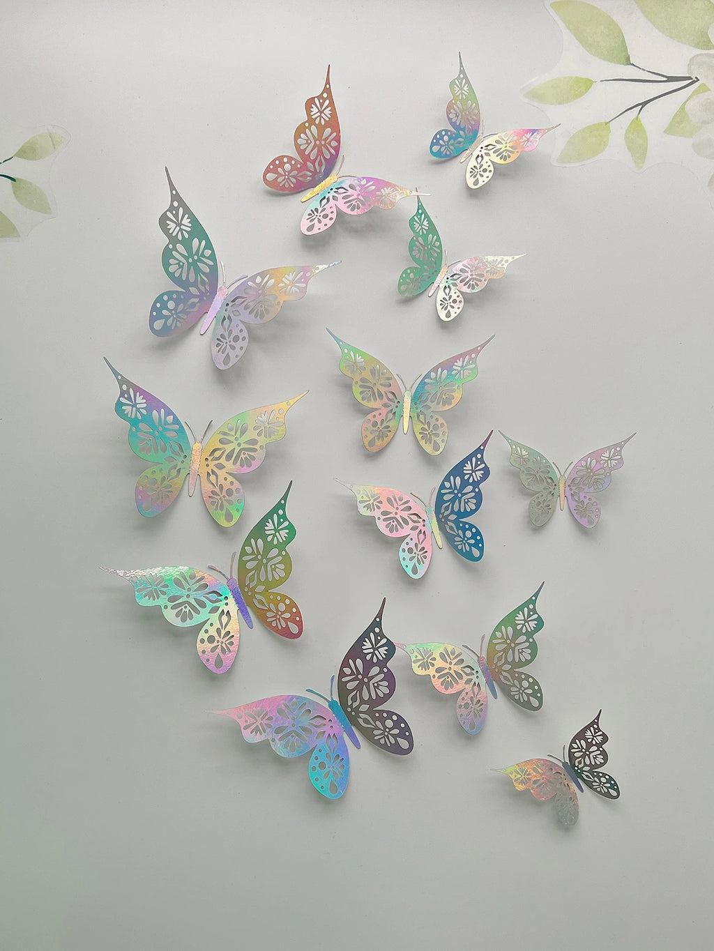 3D Butterfly Wall Decals – 12 Pack