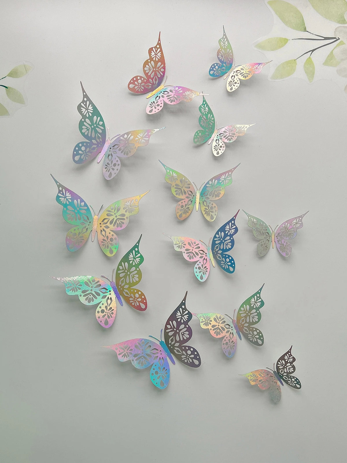 3D Butterfly Wall Decals – 12 Pack