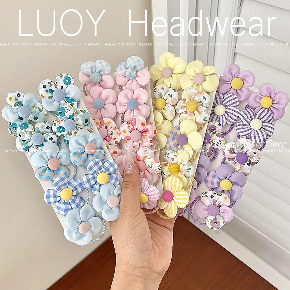 Mini Flower Hair Ties (10 Pack)