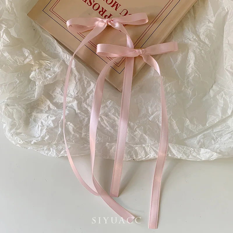 Classic Ribbon Bow Hair Clips