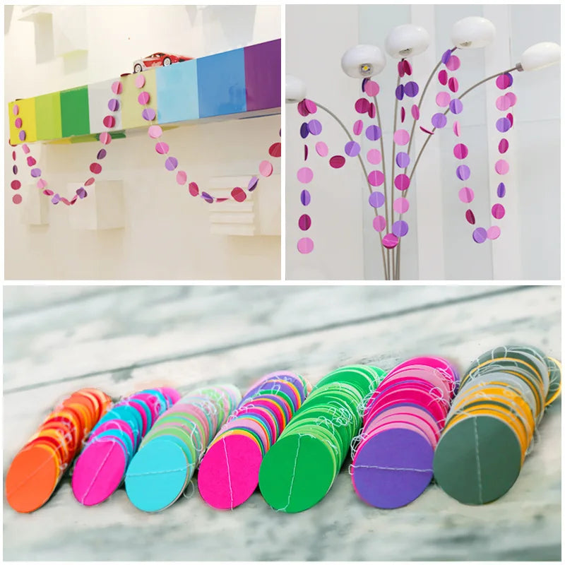 Macaron Circle Paper Garland