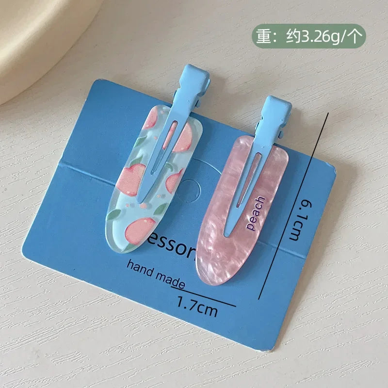 Fruit Acrylic Hair Clips