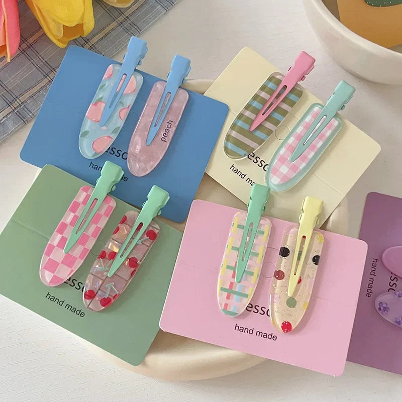 Fruit Acrylic Hair Clips