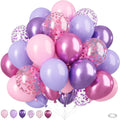 Pink & Purple Balloon Party Set – 50 Pack