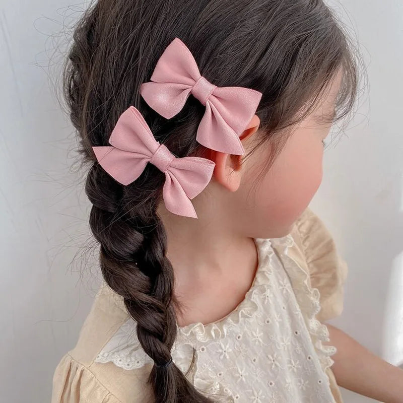 Ribbon Bow Hair Clips (2 Pack)