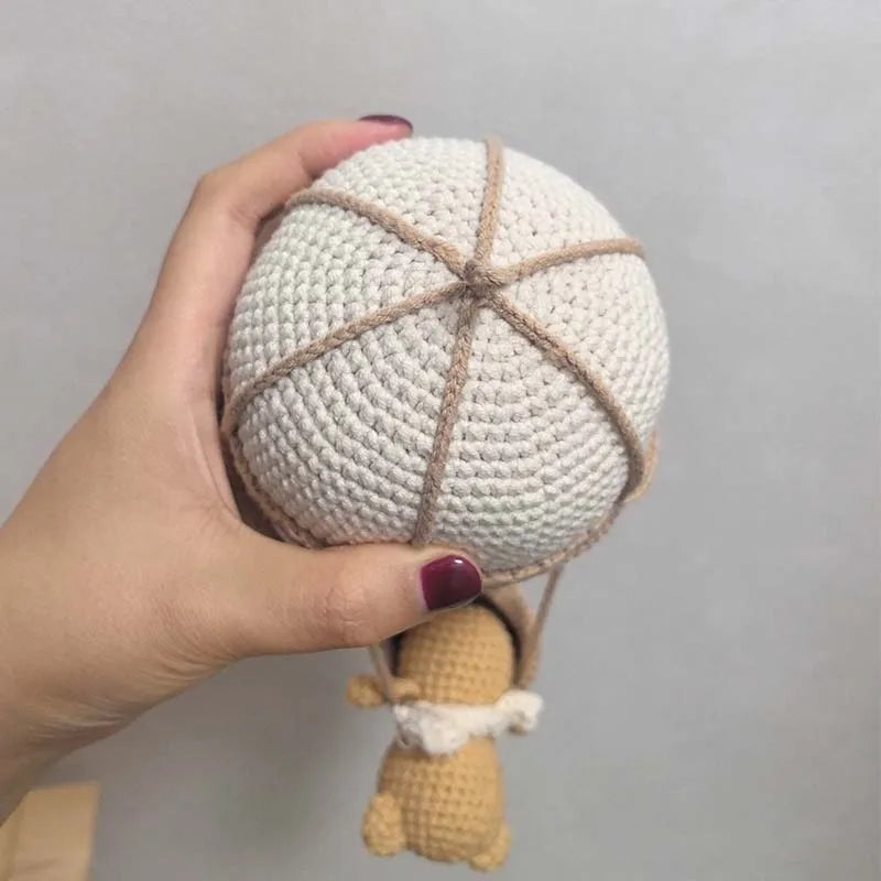 Crochet Hot Air Balloon Wall Hanging