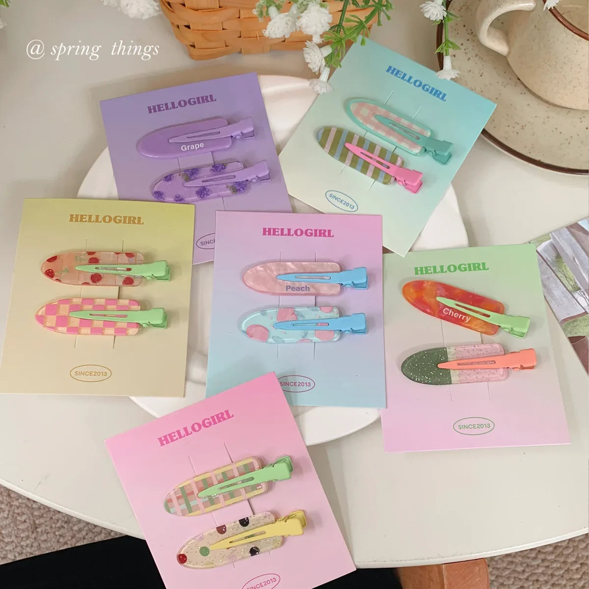 Fruit Acrylic Hair Clips