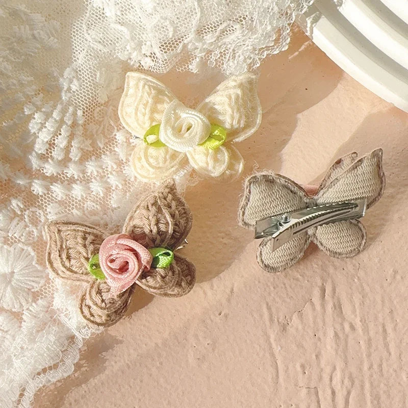 Crochet Butterfly Hair Clips (4 Pack)
