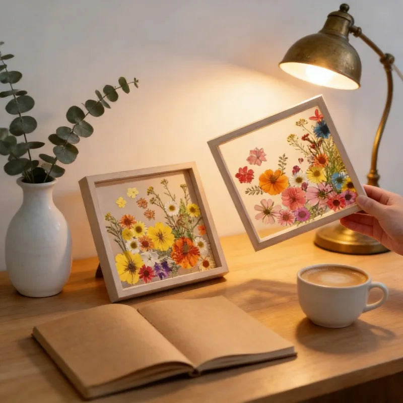 Double-Sided Wooden Acrylic Photo Frame