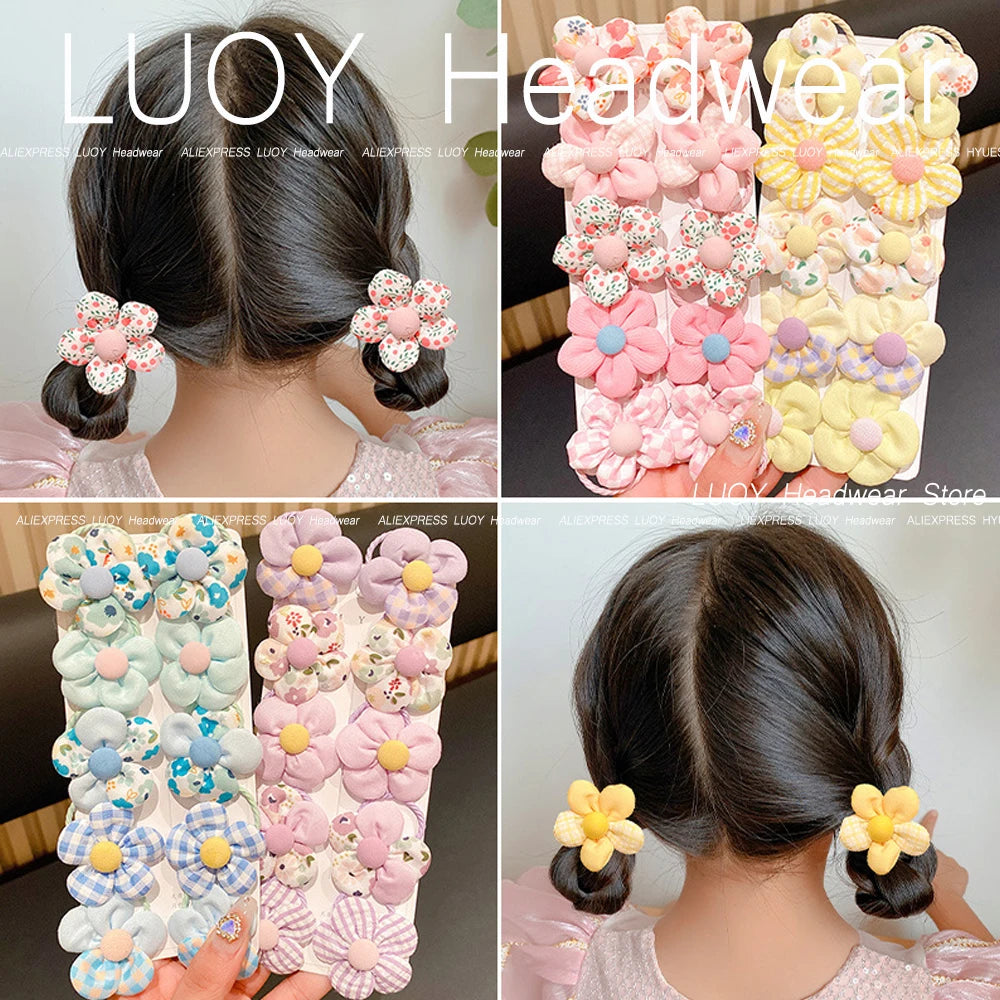 Mini Flower Hair Ties (10 Pack)