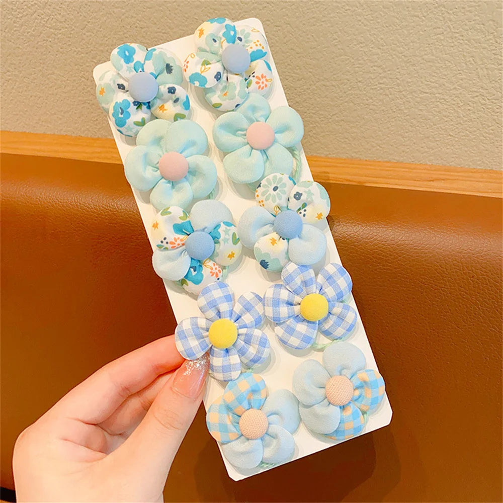 Mini Flower Hair Ties (10 Pack)