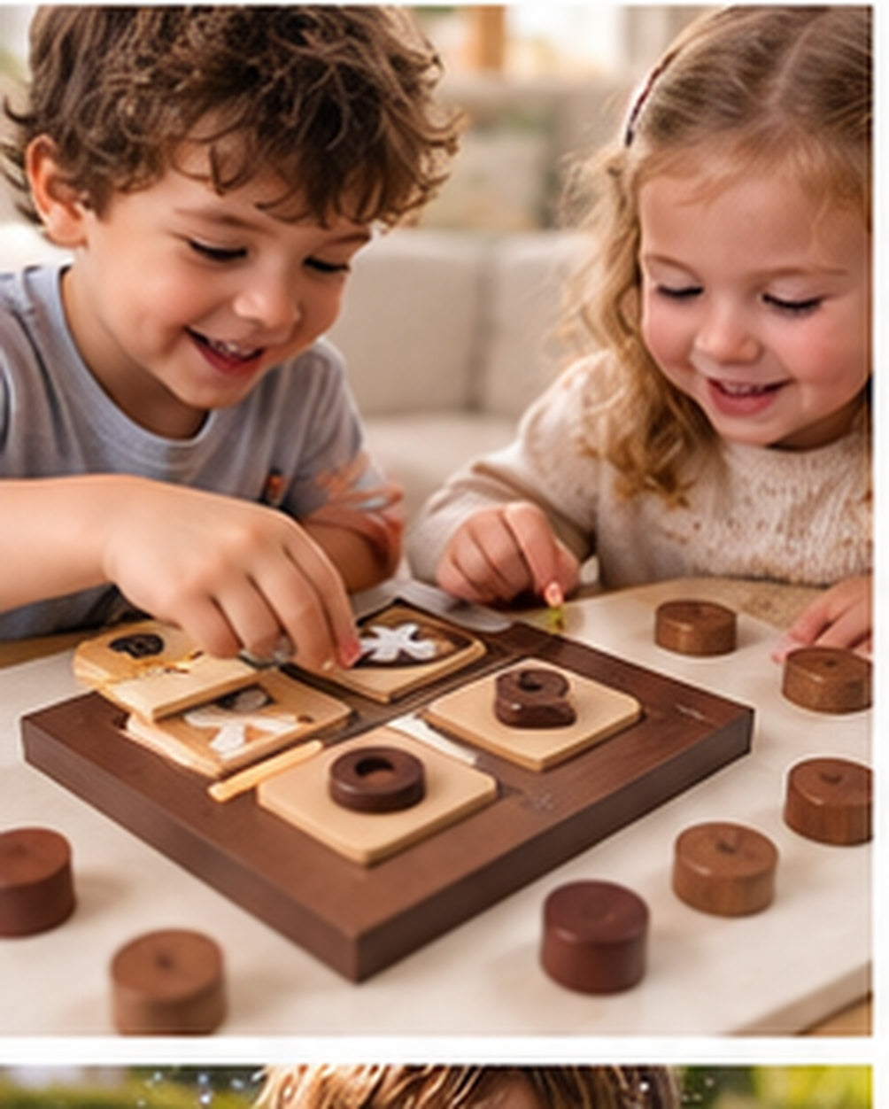 Stack & Block Strategy Board Game in a realistic play setting