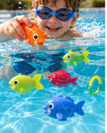 Floating Fish Bath & Pool Toy in a realistic play setting